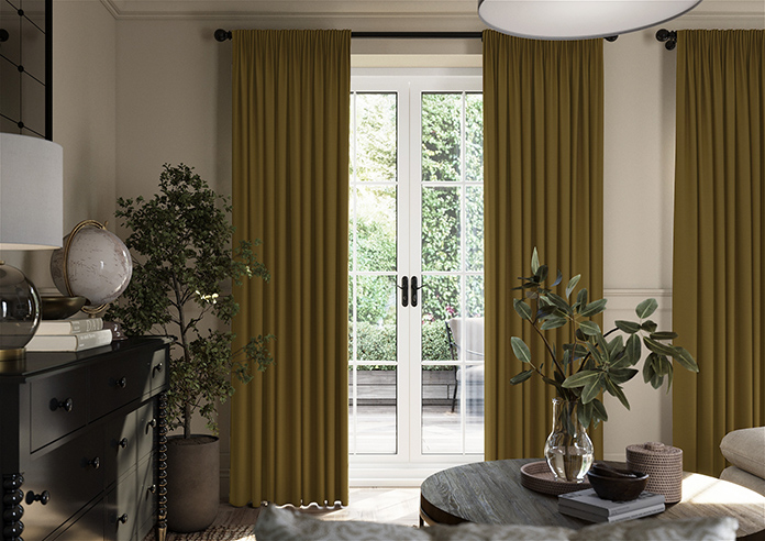 Kyoto Faux Silk, Gold - Made to Measure Curtains - Image 3